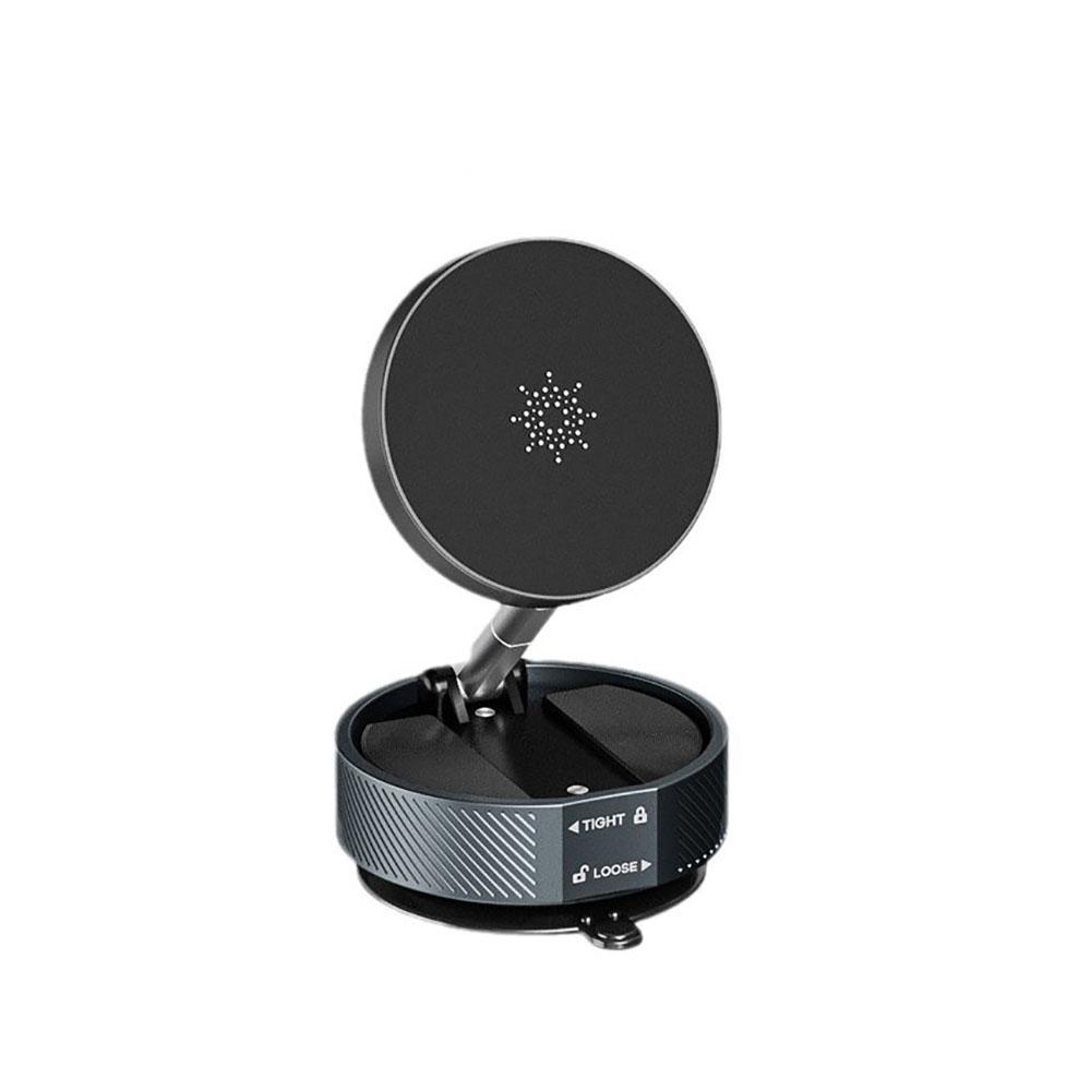 Vacuum Suction Cup Magnetic Phone Holder Lazy Multi-functional 360° Rotate Foldable Storage Holder Vacuum Suction Phone Holder