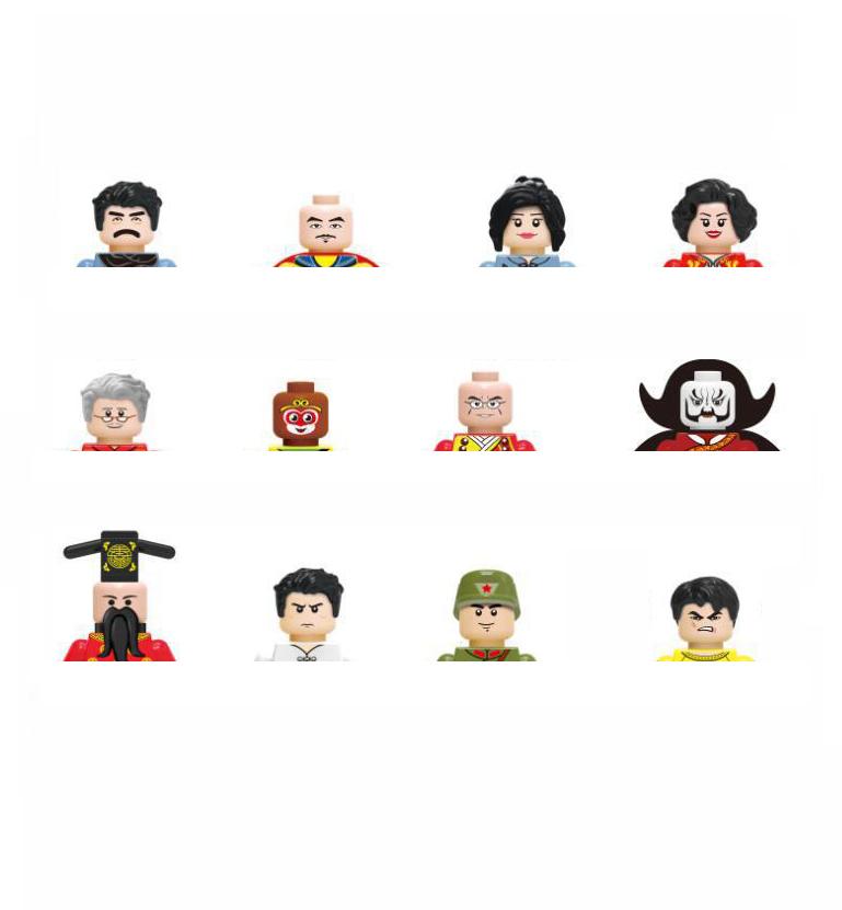 Non-Toxic City Characters Action Figures Building Blocks Policeman Teacher Fireman Occupation Mini Figurine Dolls Bricks Set Children Toys