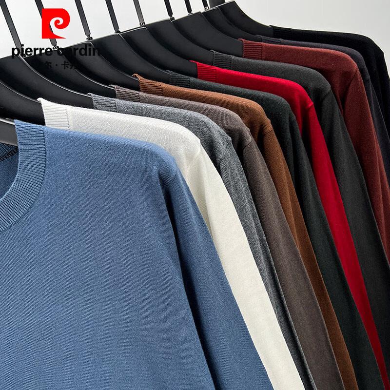 Pierre Cardin Men's Wool & Silk Blend Crew Neck Sweater