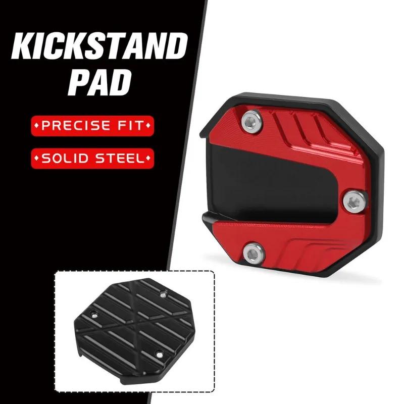 CNC Aluminum Alloy Motorcycle Bike Kickstand Extender Foot Side Support Enlarged Base Extension Foot Pad Stand