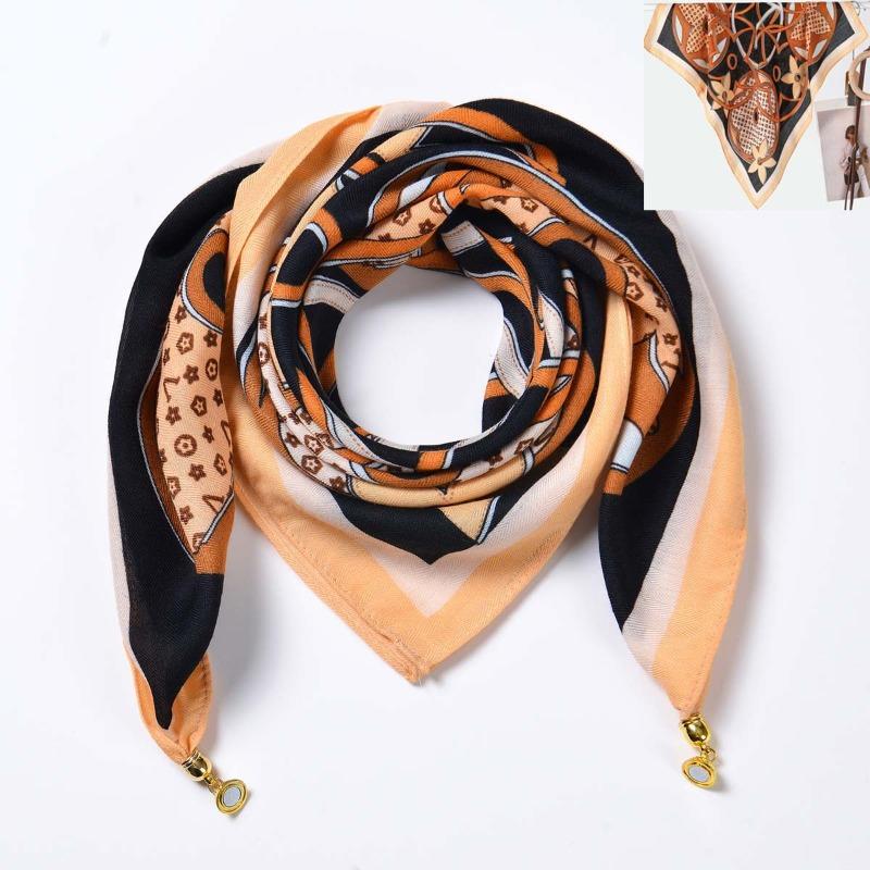 Idyllic small fresh women's imitation silk square scarf silk scarf temperament versatile scarf shawl heat