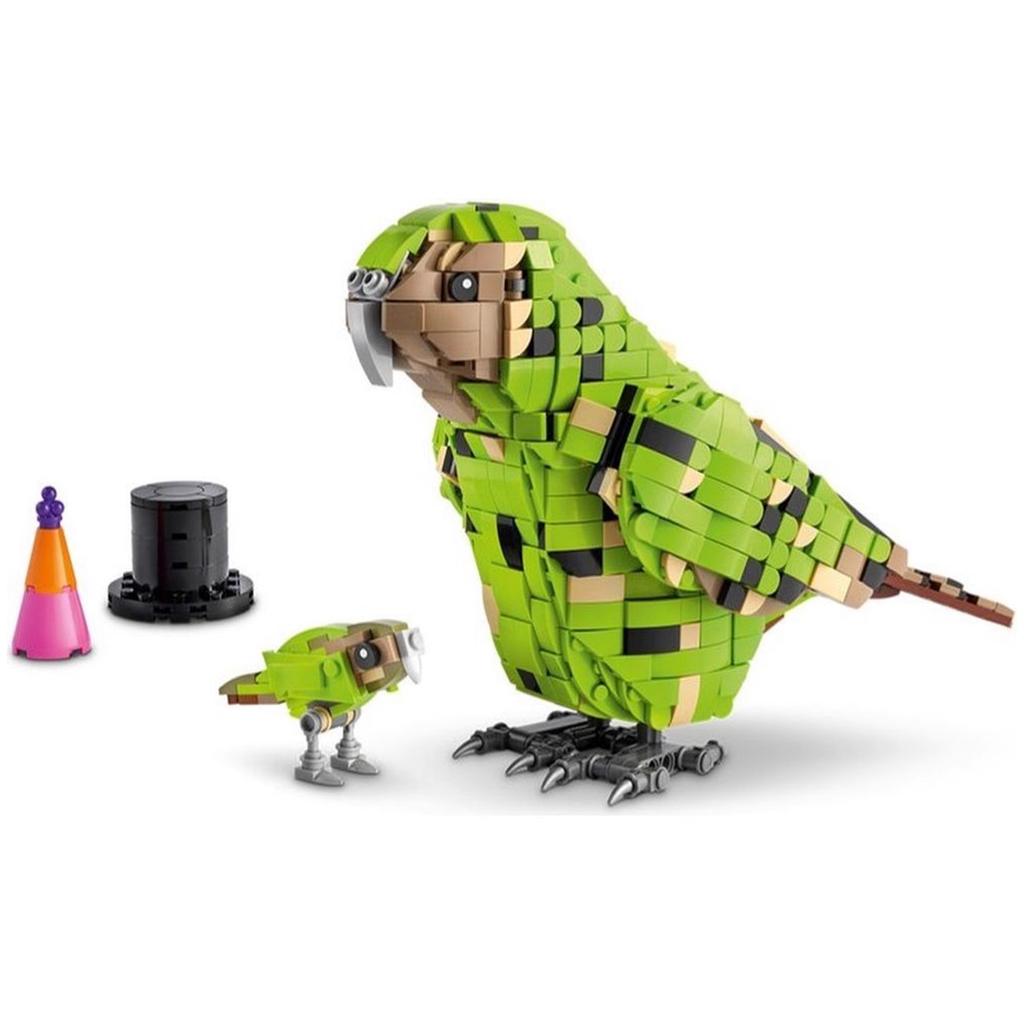 1063pcs Parrot Building Blocks Creative DIY Bird Model Kit Brick Toy Gift for Kids Adults Display Decoration