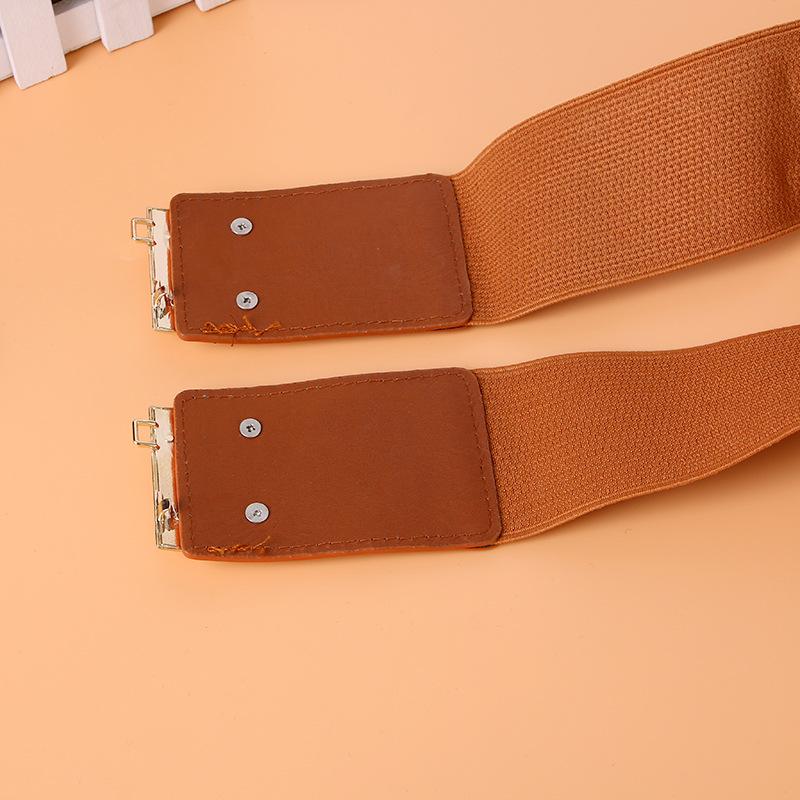 2026 Fashion Rhinestone Buckle Ladies Elastic Wide Waist New Decorative Belts for Women Designer Belt Luxury White Red Black