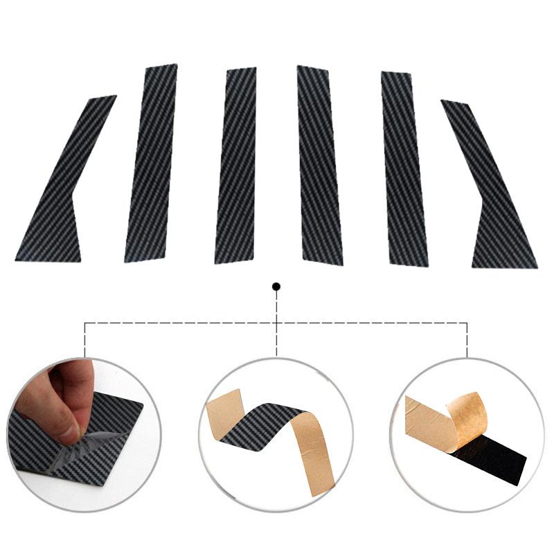 6pcs Car Window Door Column B C Pillar Post Cover Trim Fit For Hyundai Veracruz 2007-2015/Hyundai Ix55 2007-2015(Europe and Russia)