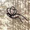 Metal Wall Art Decor Modern Living Room Indoor Sculpture Home Interior Replica Statue