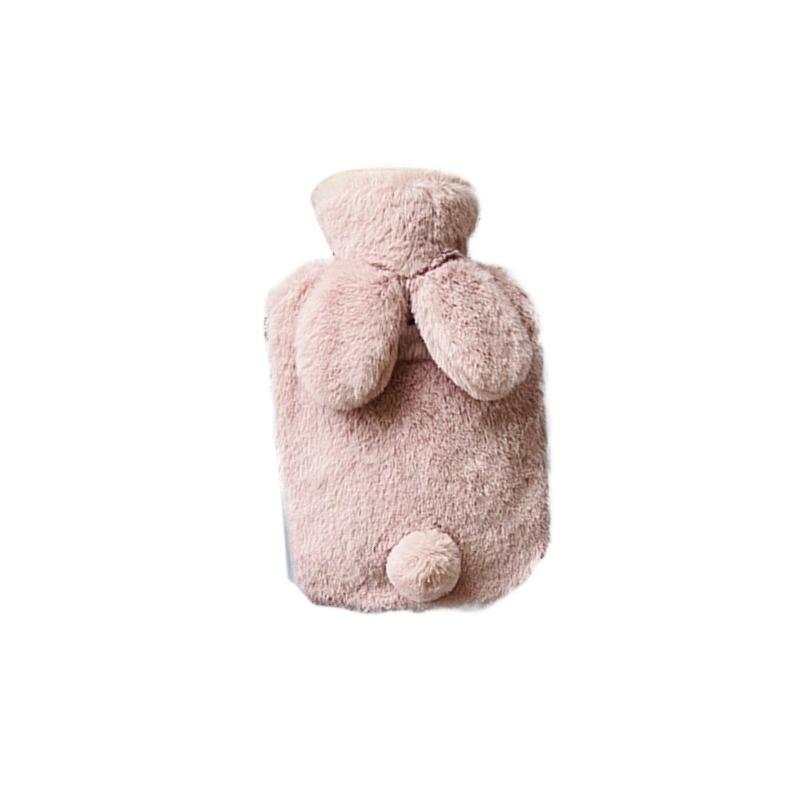 1 szt. Zimowy podgrzewacz do rąk Królik Termofor PVC z dzianinowym miękkim przytulnym pokrowcem Podgrzewacz do rąk.