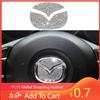2025 Hot Car Steering Wheel Logo Diamond Decoration Cover Sticker For Mazda CX-3 CX-5 MX-5 CX-9 Car Sticker