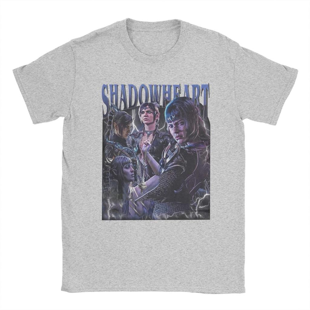 Novelty Shadowheart BG3 T-Shirts for Men Crewneck Cotton T Shirt Short Sleeve Tee Shirt 4XL 5XL 6XL Tops