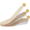 Invisible Height Increase Insoles For Men and Women Comfortable Breathable Leather Pigskin Casual Shoes Pad Full Height Increase (S (35-40 EU) heel h