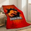 Jurassic Park Throw Lightweight 240g Flannel Blanket Soft Skin-friendly for Summer Cooling