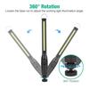 2pcs Cob Led Work Light Powerful Magnetic Rechargeable Rainproof Super Bright Inspect Folding Torch Flashlight