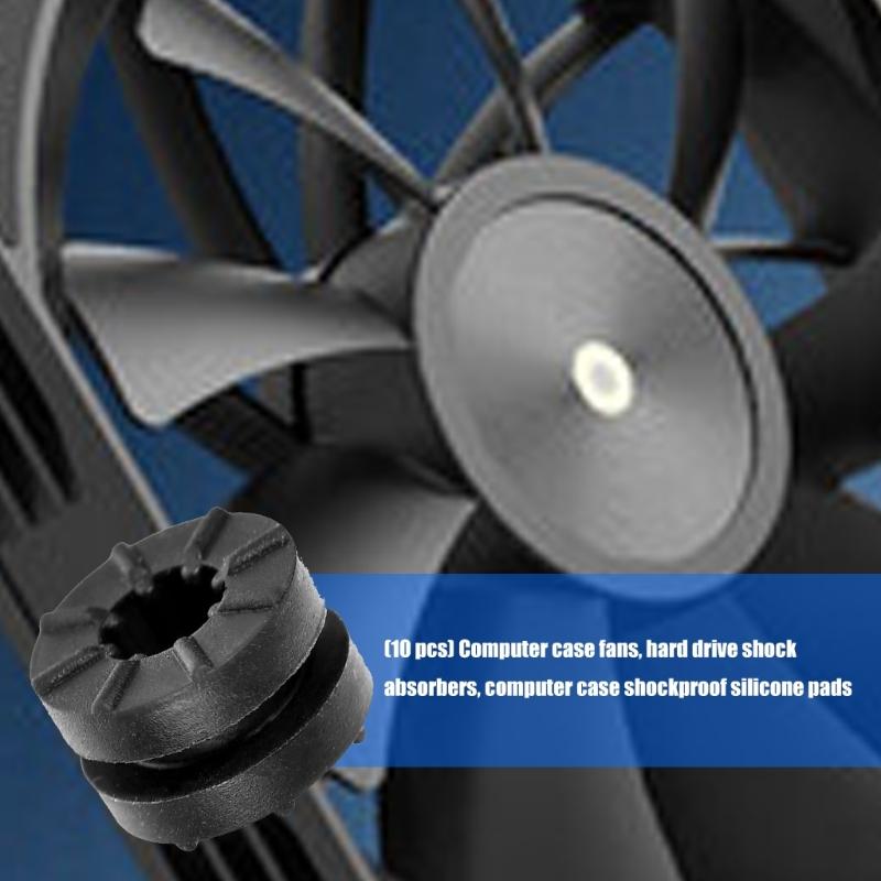 Weiches Silikon-Antivibrationspad für Computergehäuselüfter und Festplatten Effektive Geräuschreduzierung