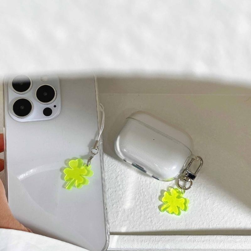 2 Stück vierblättrige Handykette, stilvoller Taschenanhänger, multifunktionales Handyzubehör, modisches Handy-Lanyard für den täglichen Gebrauch