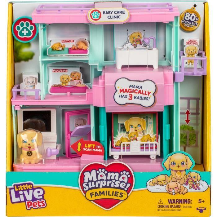 Clinique vétérinaire - LITTLE LIVE PETS - Mama Surprise - Accessoires inclus - Naissance magique