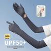 Sun Protection Fingerless Gloves - Unisex UV-Proof, Anti-Slip, Touchscreen-Compatible Cycling and Driving Ice Silk Sleeves