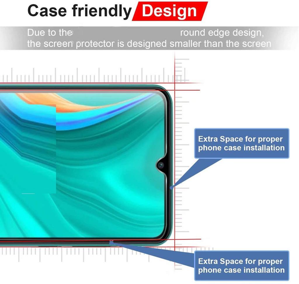 4 Einheiten gehärtetes Glas für Huawei Y6 Y7 Y9 Pro Prime 2019 Glas-Displayschutz