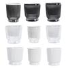 Self Watering Plant Pot Plastic Flower Pot with Water Reservoir Wick Ropes Modern Indoor Planter for Home Office