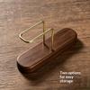 Walnut Color Coffee Filter Holder Stand Paper Storage For Coffee Filters