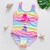 Infant Baby Girls Swimsuit Toddler Sleeveless Mermaid Fish Scale One Piece Swimwear Bikini Children Swimwear Kids Bathing Suit