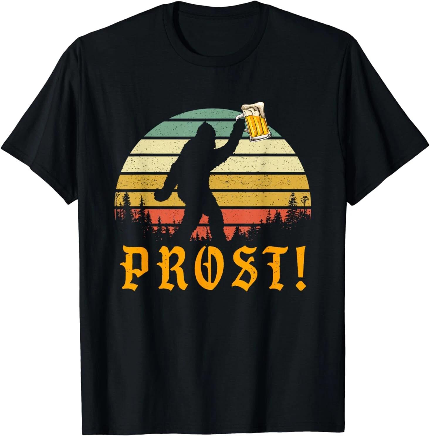 Vintage PROST! Drinking Beer German Oktoberfest Gift T-Shirt S-3XL L