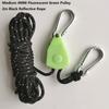 4mm*2m Camping Tent Tie Down Multicolors Reflective Awning Wind Rope Hook  Outdoor Tool