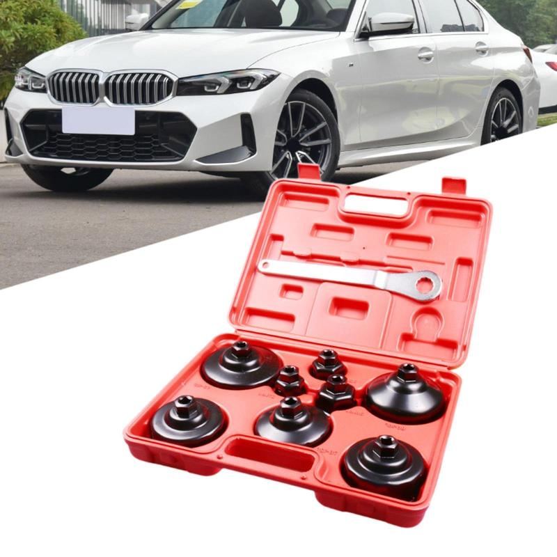 9 Pieces Oil Filter Socket Wrench Set Professional Alloy Anti Rust Spanner