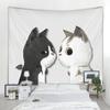 Funny Cat Wall Hanging Tapestry Hippie Art Deco Blanket Curtain Hanging Home Bedroom Living Room Room Decor Tapestry