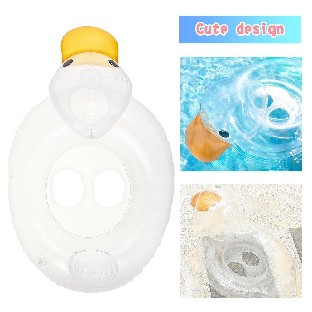 Swimming Float Ring Duck Safe Flexible Inflatable Durable Pool Party Seat Children's Inflatable Mattress Water Party Toys