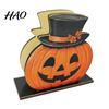 Holiday Party Supplies Halloween Wooden Napkin Holder, Cute Black Cat Mummy Pumpkin Spooky Kitchen Decor Desktop Organizer for Party, Festive