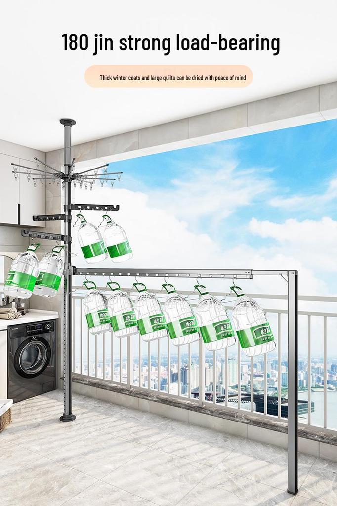 Multipurpose Folding Telescopic Drying Rack for Indoor/Outdoor Use