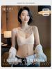 Y Original French Triangle Cup Small Chest Underwear Women's No Steel Ring Side Collection Thin Shoulder Strap Bra Thin