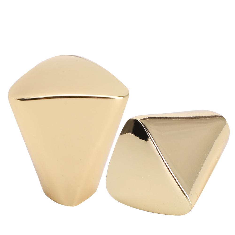 2 Sets Cabinet Knob Modern  Gold Zinc Alloy Wardrobe Drawer Kitchen Cupboard Door Pull Handle