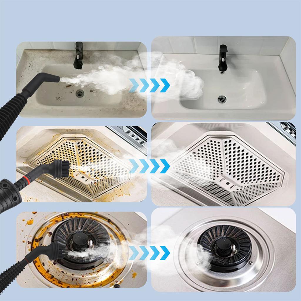 1050W Cleaning Machine for High-Temperature and High-Pressure Steam Air Conditioning Kitchen Oil Fume Machine Oil Stain Household Disinfection