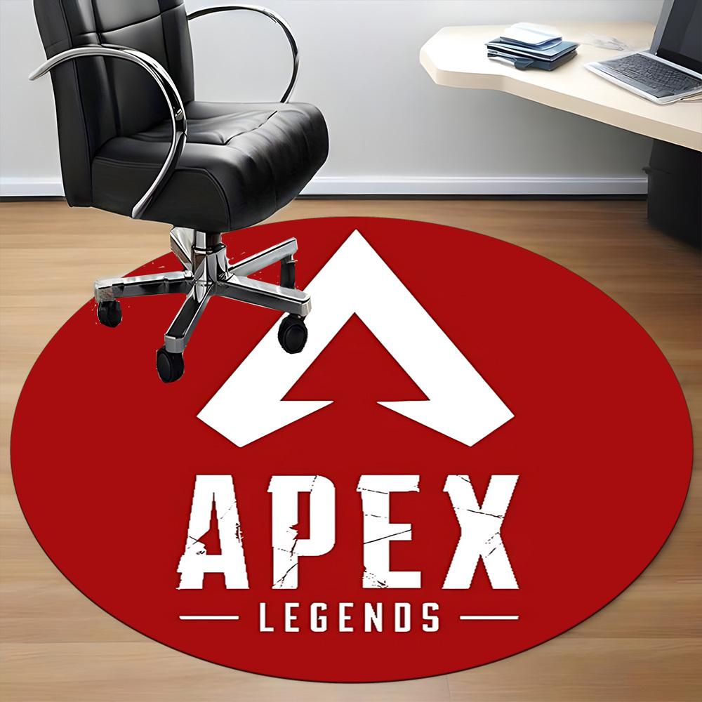 1 Stück Apex Legends Stuhlteppich für das Büro, rutschfest, maschinenwaschbarer Teppich für das Büro, Raumdekoration für Feiertage wie Weihnachten, Geburtstag, Polyester