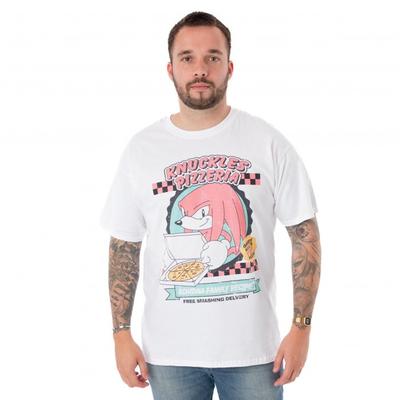 Mens Knuckles Pizzeria Short-Sleeved T-Shirt