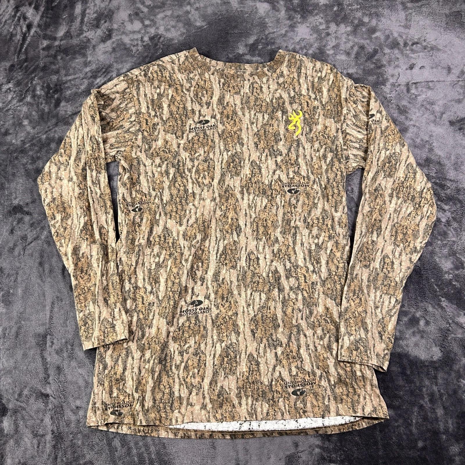 Browning Wasatch Mossy Oak Bottomland Shirt Men s Small Multicolor Camouflage 3XL