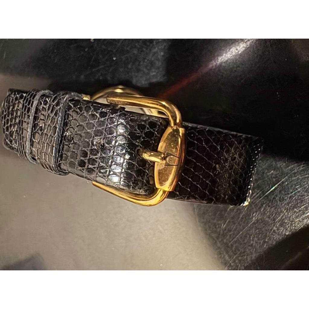 Used  (Rare) Bulova] Bulova quartz watch black/gold