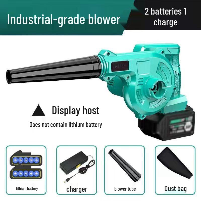 Rechargeable High-Power Lithium Battery Hair and Dust Blower for Home and Car Use