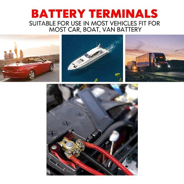 1 Pair Quick Release Battery Terminals Adapter Car Truck Caravan Workshop Tooling 12v Car Battery Connectors  Wire Cable