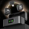 Mini Wireless Dual Magnetic Lapel Microphone for Mobile Live Streaming & Video Recording with Noise Reduction