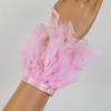 A Bohemian Style Women's Artificial Feather Bracelet - Elegant, Charming, Gorgeous, and Fashionable Women's Hook and Loop Wrist Accessory