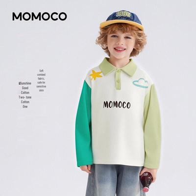 MOMOCO Boys' Long Sleeve POLO Shirt