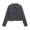 European and American Style, New Women's Clothing, Fashionable, Versatile, Cross-border Foreign Trade French Knitted Double Placket Jacket