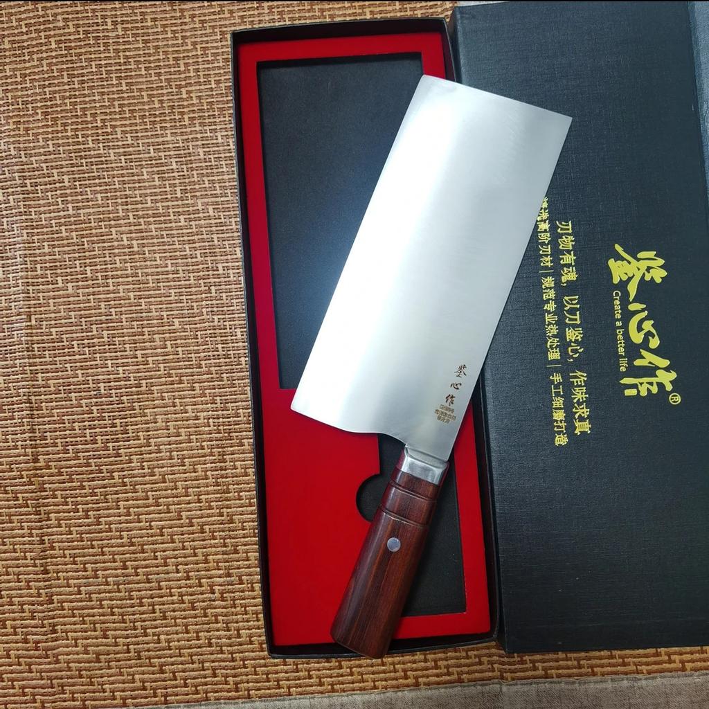 8 Inch Slicing Knife SG2 Powder High-Speed Steel Core 3-layers Clad Steel Blade Sharp Chef Cleaver Meat Vegetables Kitchen Knife