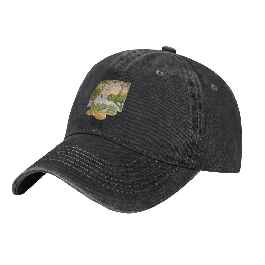 Yes Band Tales From Topographic Oceans Baseball Cap Casual Distressed Denim Rock 80s Headwear Workouts Adjustable Fit Caps Hat