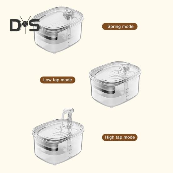 Automatischer Katzentrinkbrunnen mit 5-stufigem Filtersystem, geräuscharm, leicht zu reinigen, Katzentrinkbrunnen, Haustier-Wasserspender