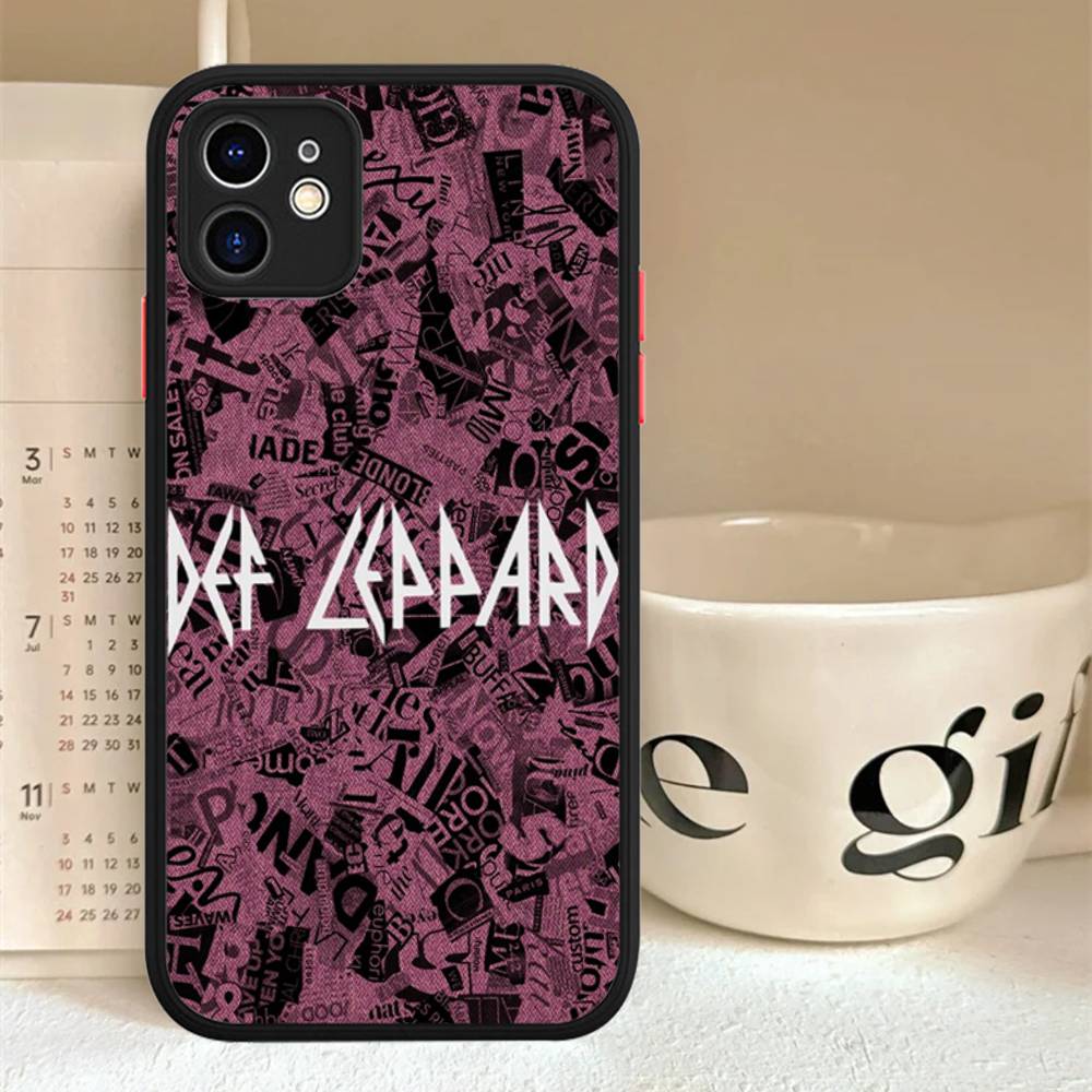 

Hot Rock Band D-Def Leppard For Silicone Matte Phone Case For IPhone 16 Pro Max 15 14 13 12 11 X XS MAX iphone 12