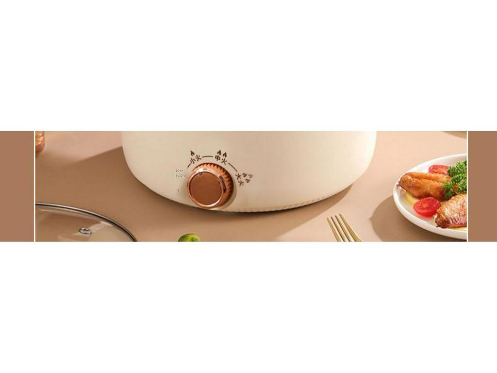 German Multifunctional Electric Cooking Pot: Fry, Steam, Boil, and Cook Rice with Non-Stick Surface