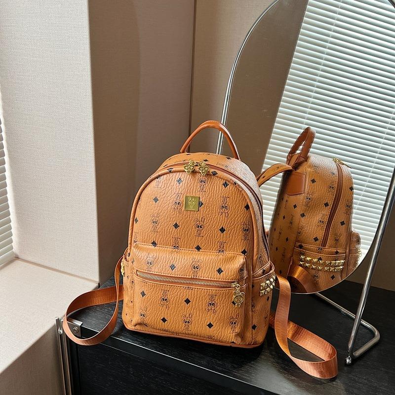 Premium sense retro versatile backpack women's new niche design student bag large capacity backpack