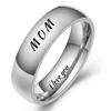 Gioielli di Moda Anello Incidi Nome Data Logo Altamente Lucidato All'Ingrosso Acciaio Inossidabile Matrimonio Fidanzamento Anelli di Marca Per Uomo Donna